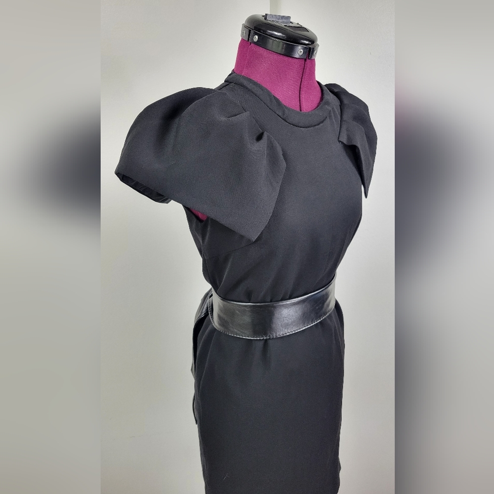 Lanvin Paris dress with ruffle cap sleeves